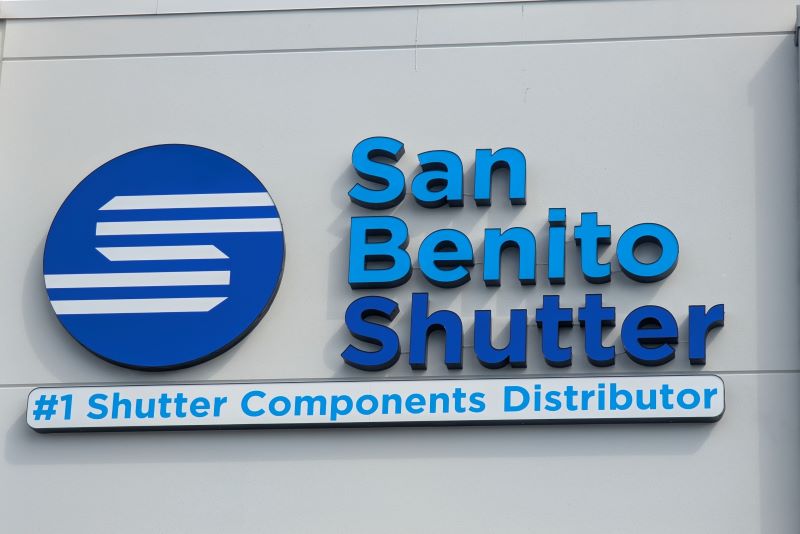 San Benito Shutter Florida building sign